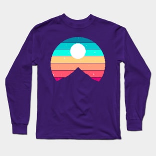 Rainbow Sky Mountains Long Sleeve T-Shirt